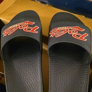 Polo by Ralph Lauren Navy Slides